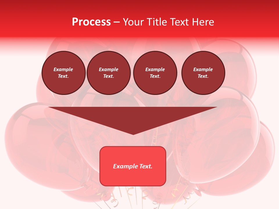 Glossy Helium Balloons Balloon PowerPoint Template