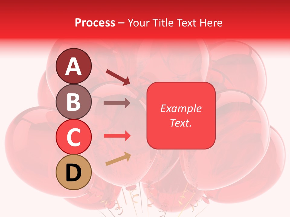 Glossy Helium Balloons Balloon PowerPoint Template