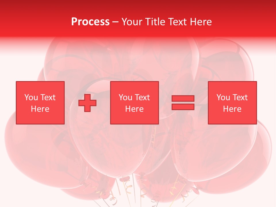 Glossy Helium Balloons Balloon PowerPoint Template