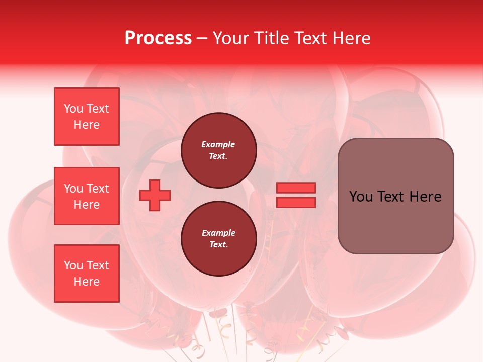 Glossy Helium Balloons Balloon PowerPoint Template