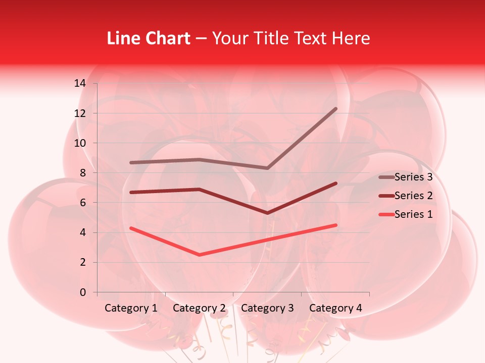 Glossy Helium Balloons Balloon PowerPoint Template