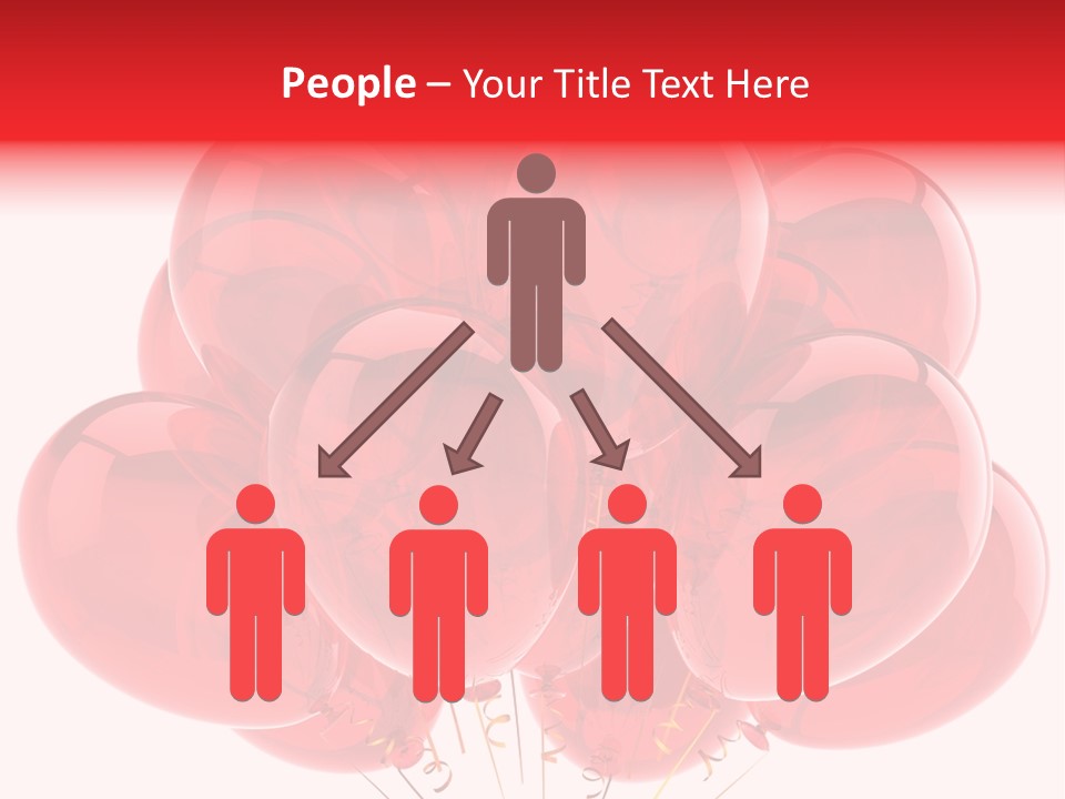 Glossy Helium Balloons Balloon PowerPoint Template