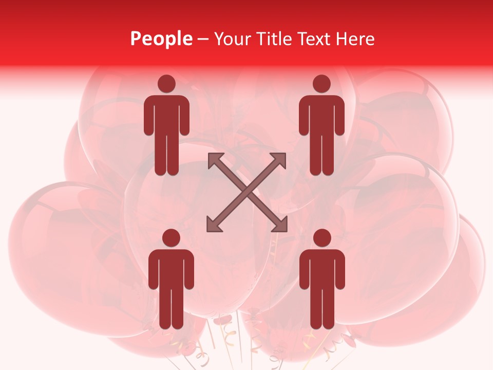 Glossy Helium Balloons Balloon PowerPoint Template