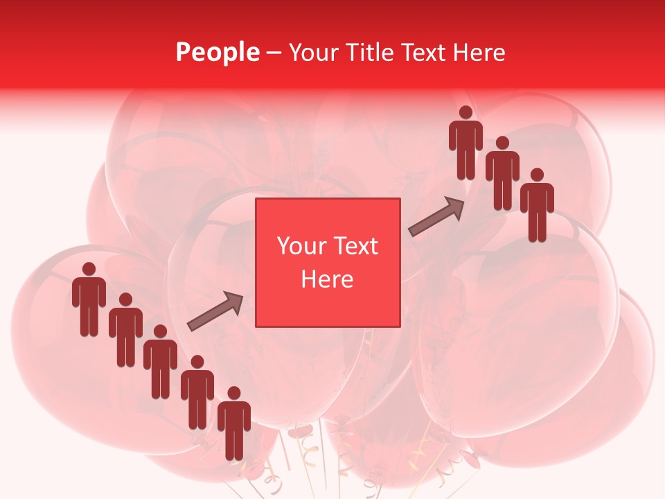 Glossy Helium Balloons Balloon PowerPoint Template