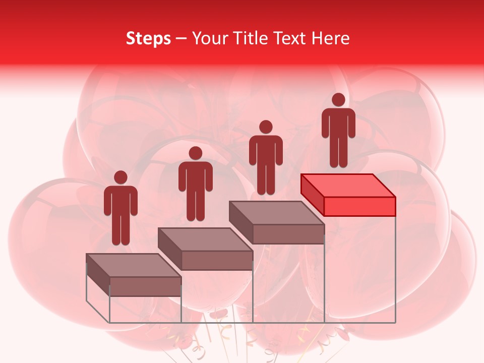 Glossy Helium Balloons Balloon PowerPoint Template