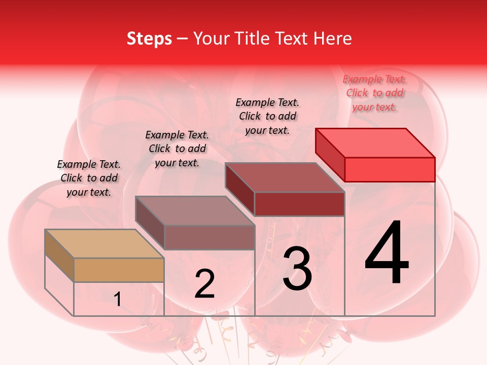 Glossy Helium Balloons Balloon PowerPoint Template