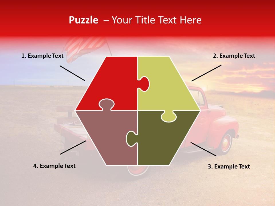 Vehicle Country Red PowerPoint Template