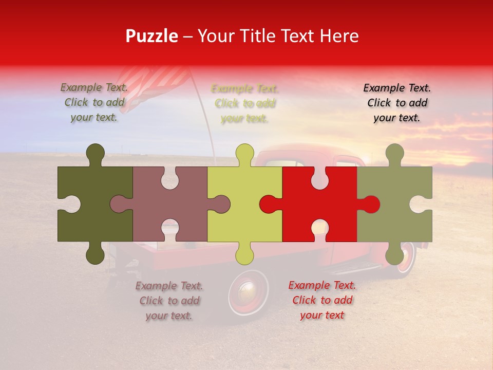 Vehicle Country Red PowerPoint Template