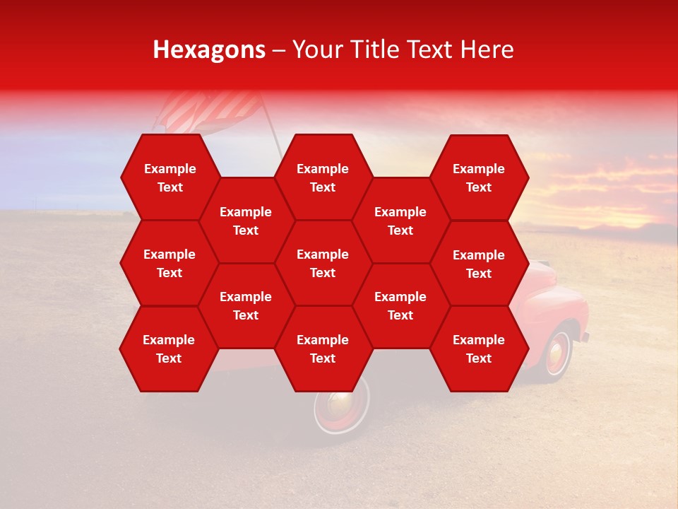 Vehicle Country Red PowerPoint Template