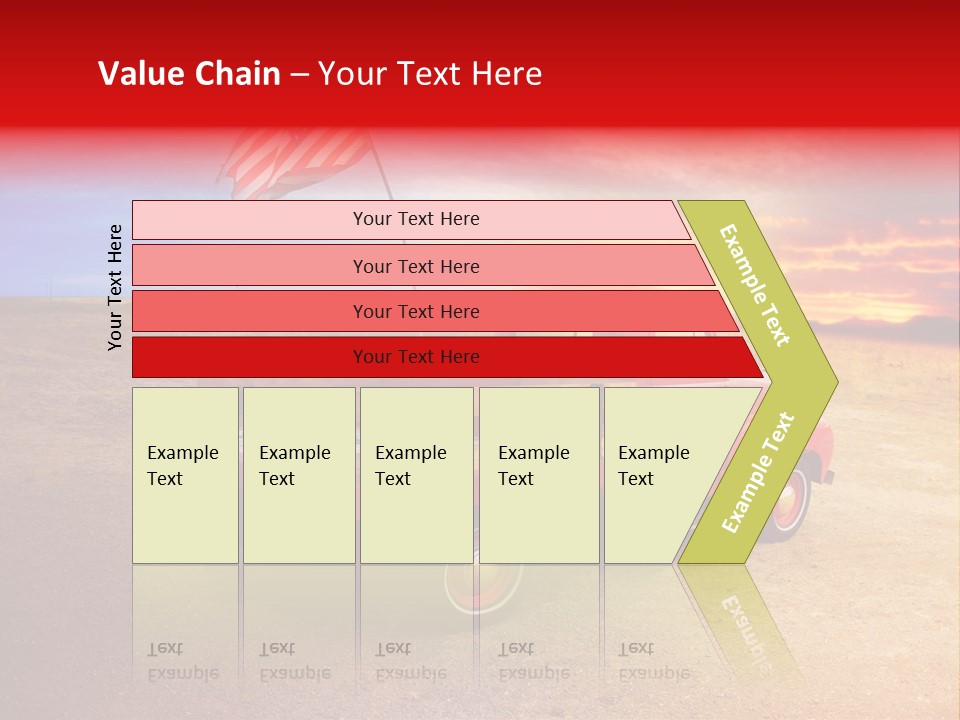Vehicle Country Red PowerPoint Template