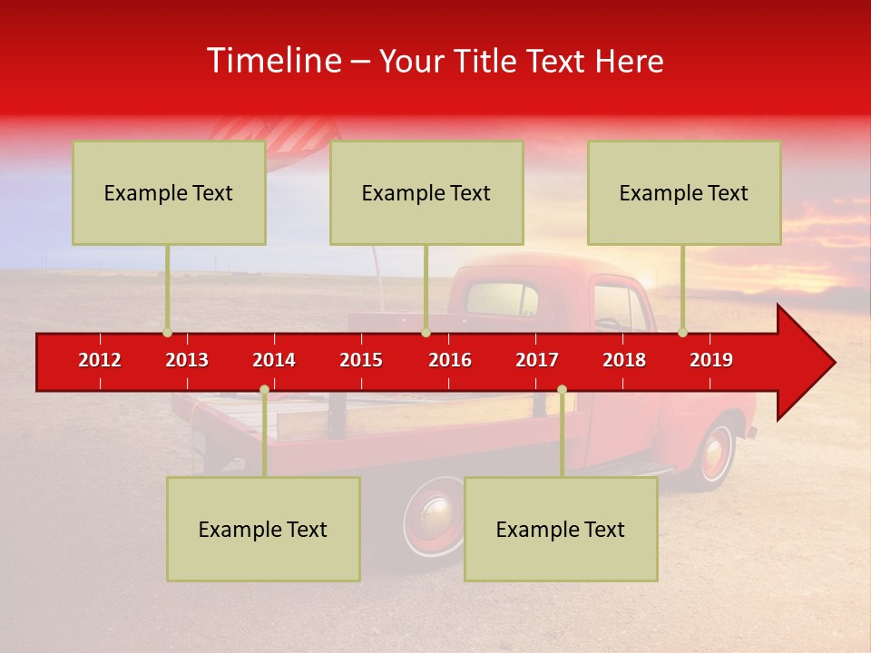 Vehicle Country Red PowerPoint Template