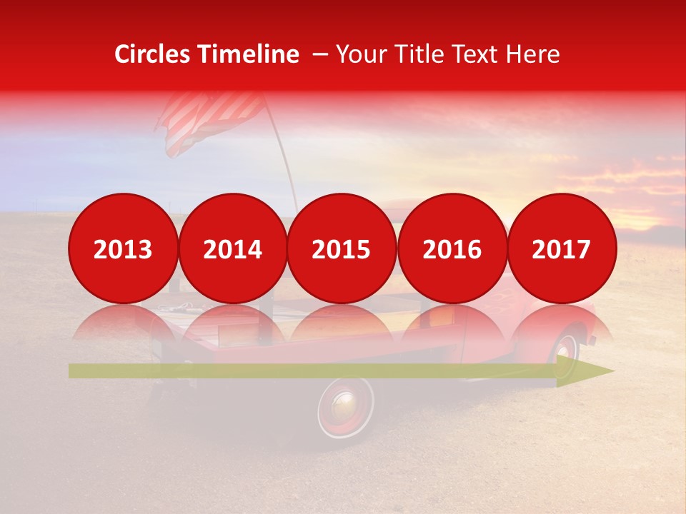 Vehicle Country Red PowerPoint Template