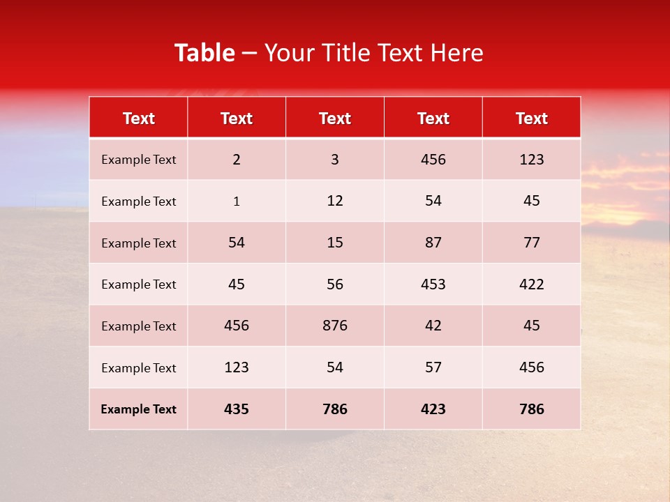Vehicle Country Red PowerPoint Template