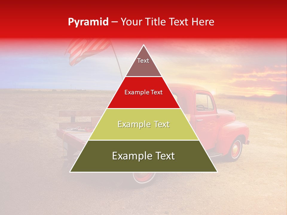 Vehicle Country Red PowerPoint Template