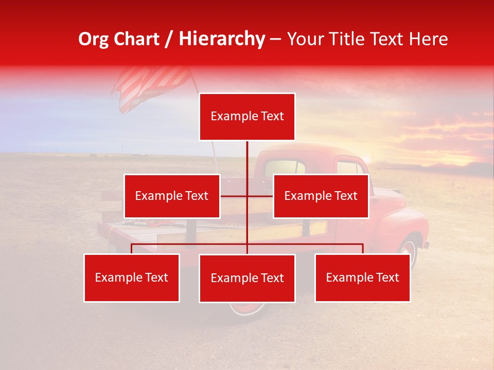 Vehicle Country Red PowerPoint Template