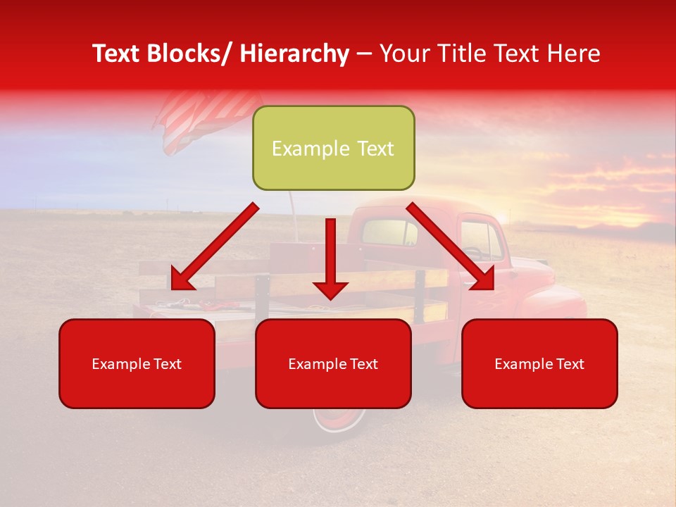 Vehicle Country Red PowerPoint Template