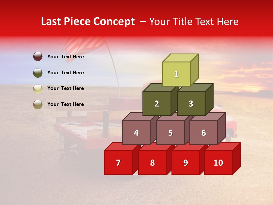 Vehicle Country Red PowerPoint Template