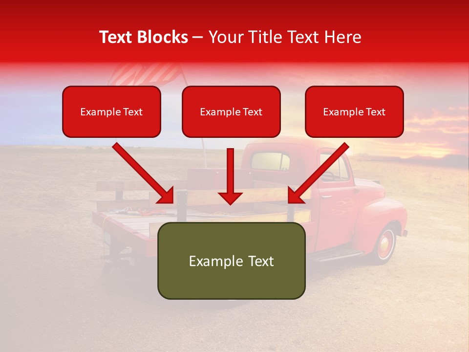 Vehicle Country Red PowerPoint Template