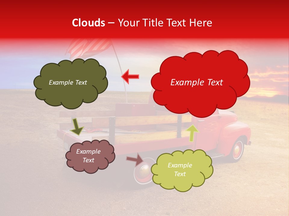 Vehicle Country Red PowerPoint Template