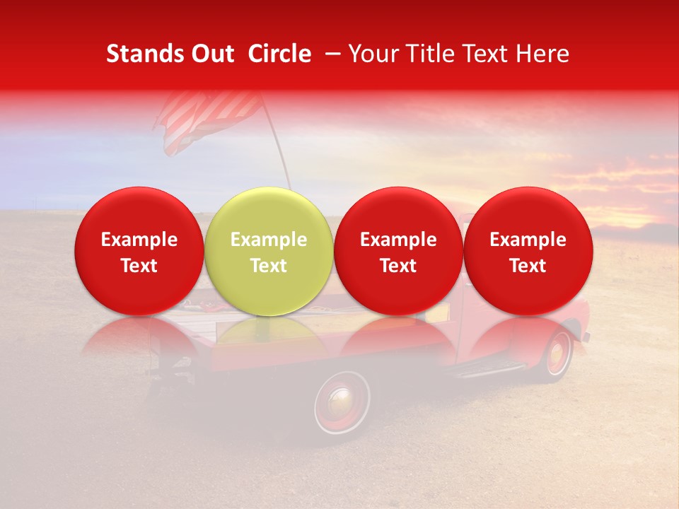 Vehicle Country Red PowerPoint Template