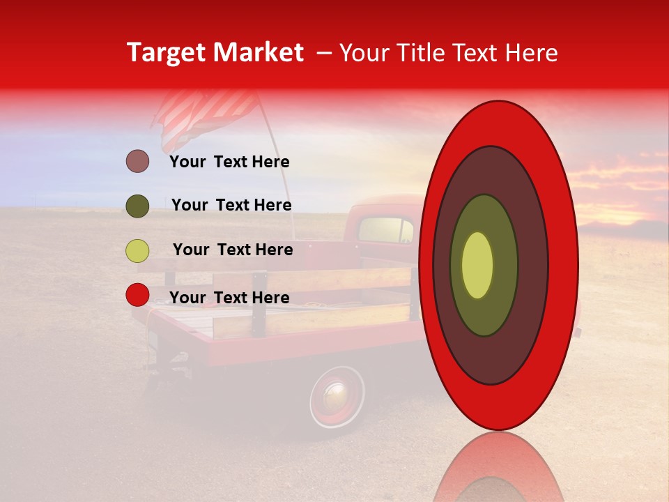 Vehicle Country Red PowerPoint Template
