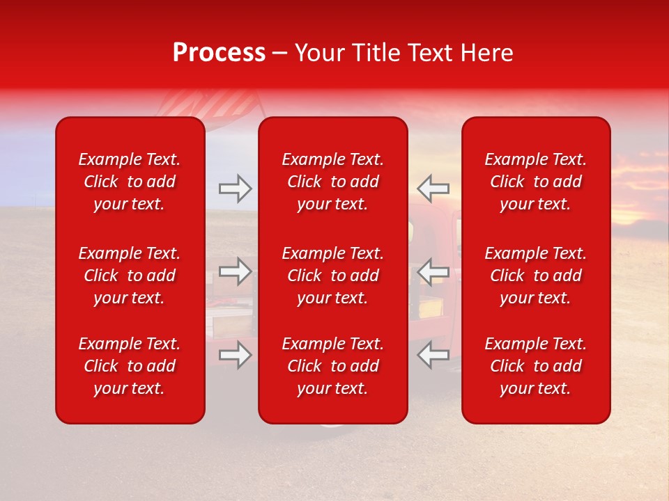 Vehicle Country Red PowerPoint Template