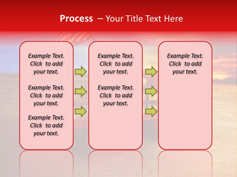 Vehicle Country Red PowerPoint Template