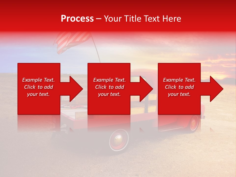 Vehicle Country Red PowerPoint Template
