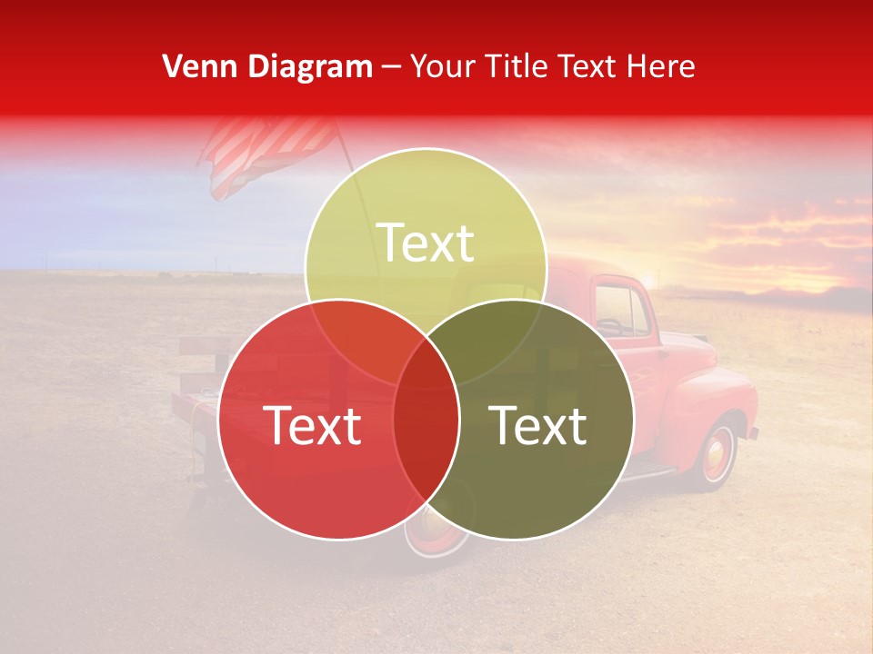 Vehicle Country Red PowerPoint Template