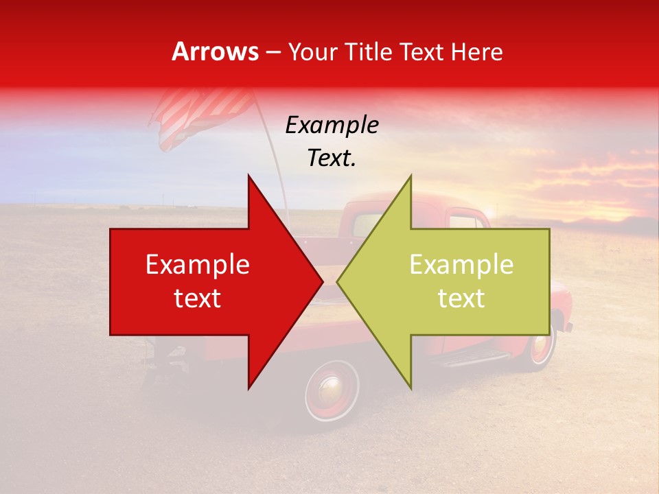 Vehicle Country Red PowerPoint Template