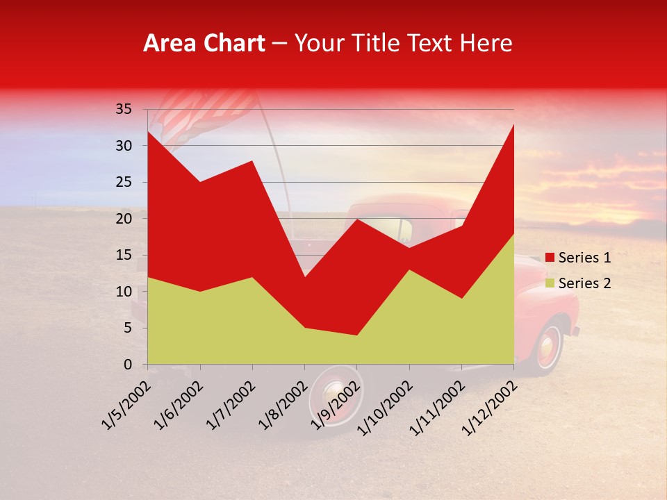 Vehicle Country Red PowerPoint Template