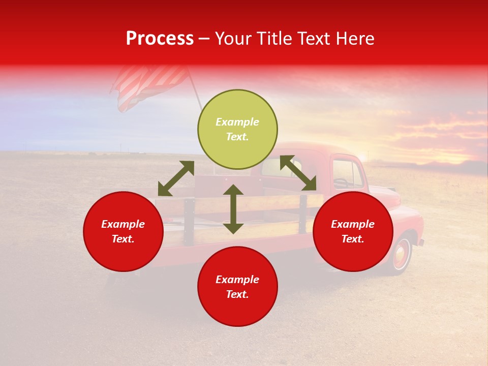 Vehicle Country Red PowerPoint Template