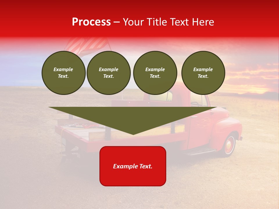Vehicle Country Red PowerPoint Template