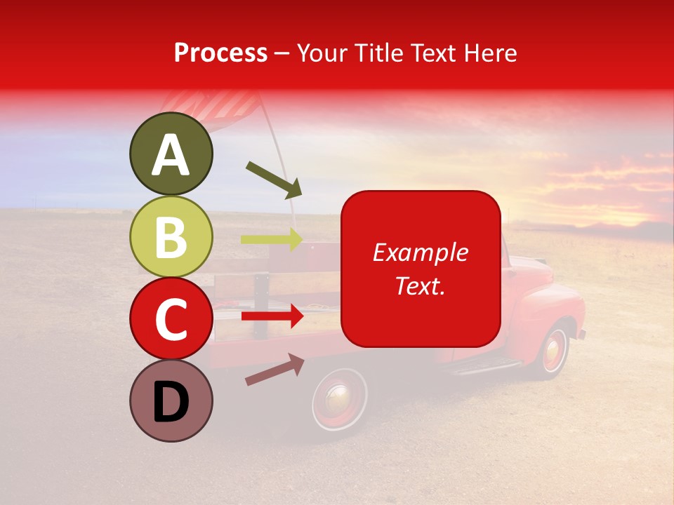Vehicle Country Red PowerPoint Template