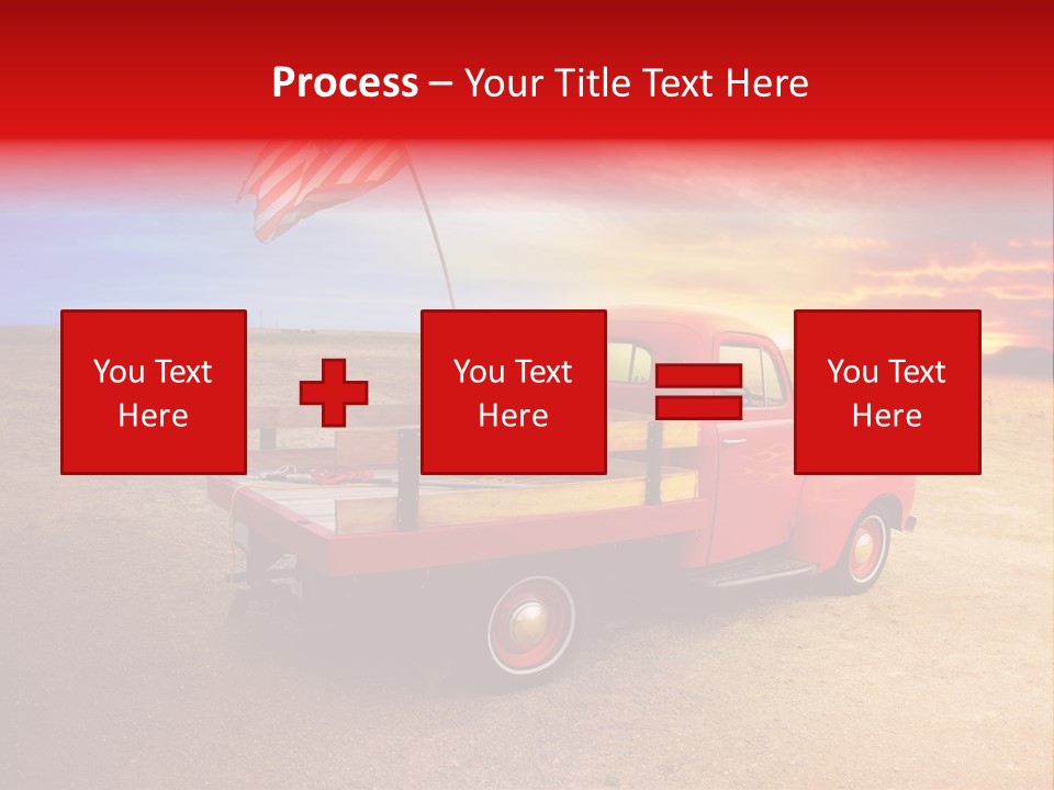 Vehicle Country Red PowerPoint Template