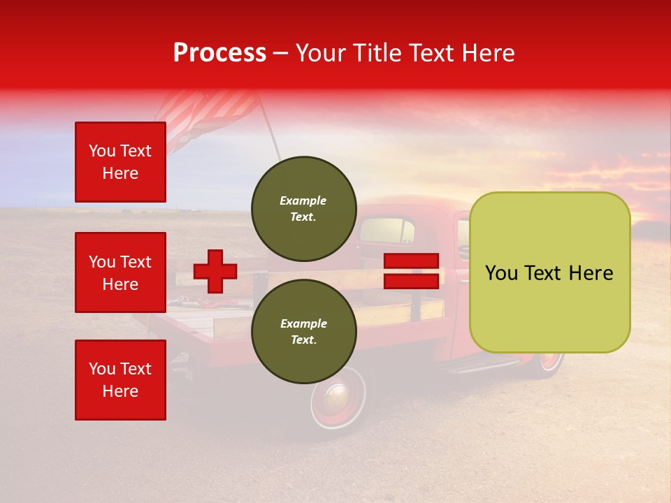 Vehicle Country Red PowerPoint Template