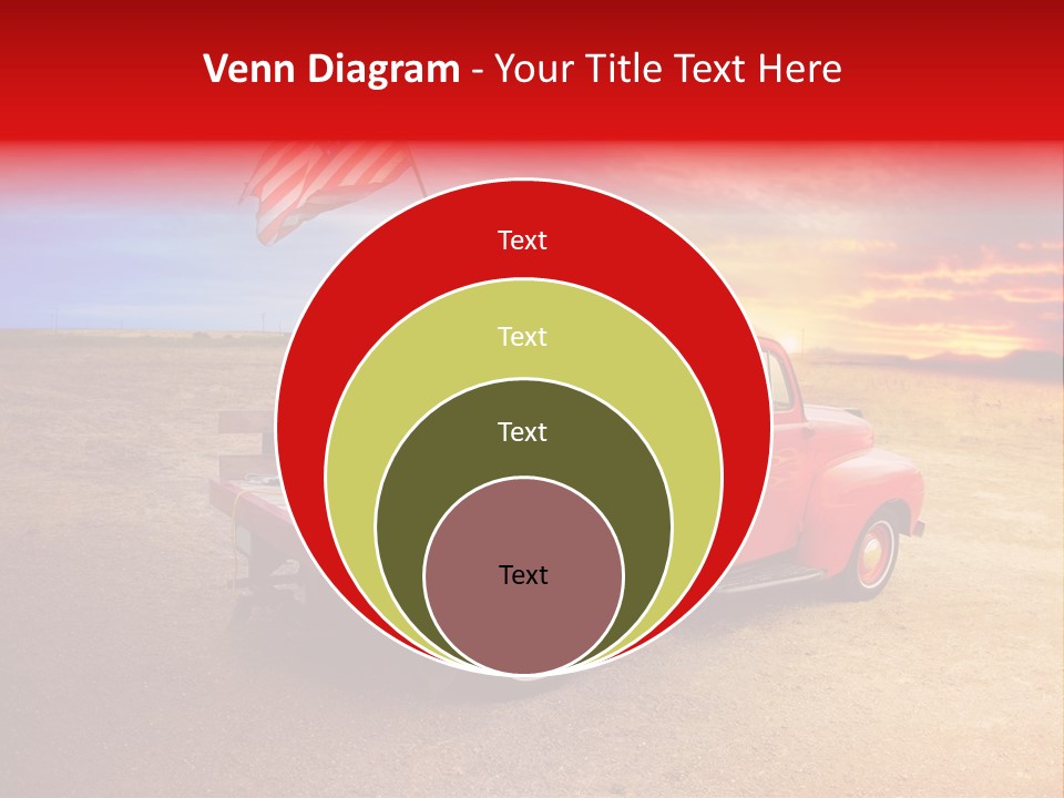 Vehicle Country Red PowerPoint Template