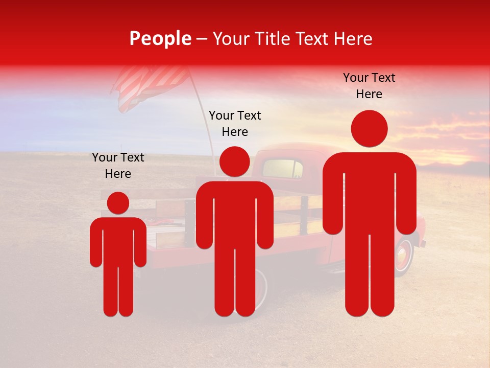 Vehicle Country Red PowerPoint Template
