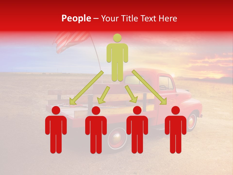 Vehicle Country Red PowerPoint Template