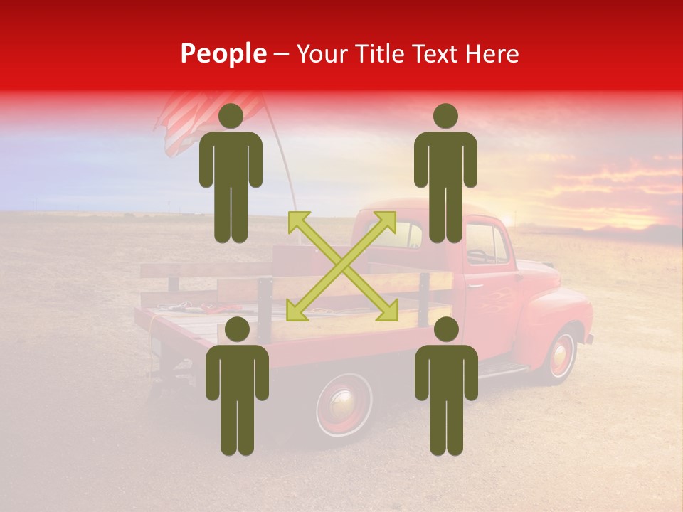 Vehicle Country Red PowerPoint Template
