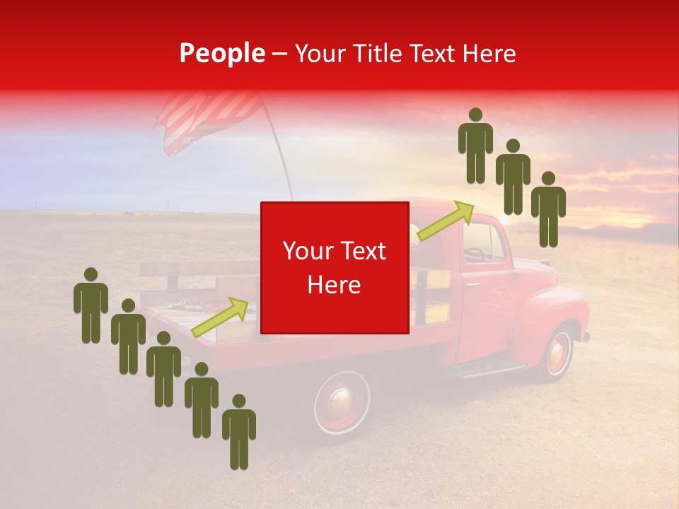 Vehicle Country Red PowerPoint Template