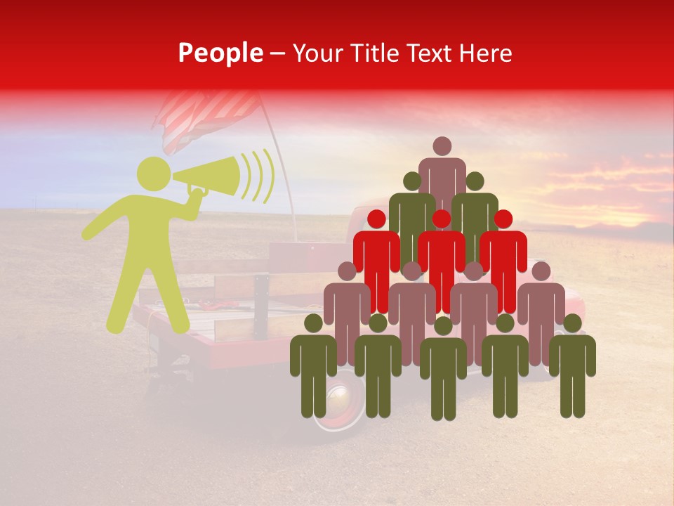 Vehicle Country Red PowerPoint Template