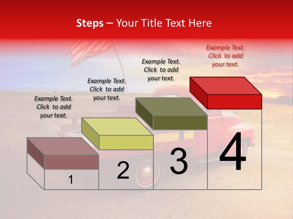 Vehicle Country Red PowerPoint Template