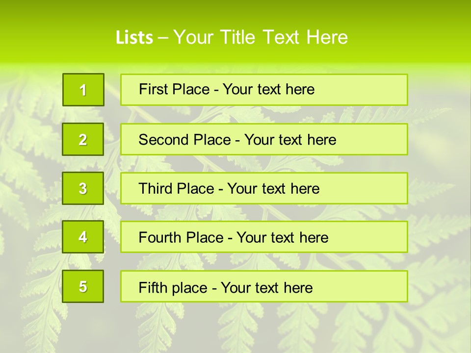 Nature Uncultivated Pattern PowerPoint Template