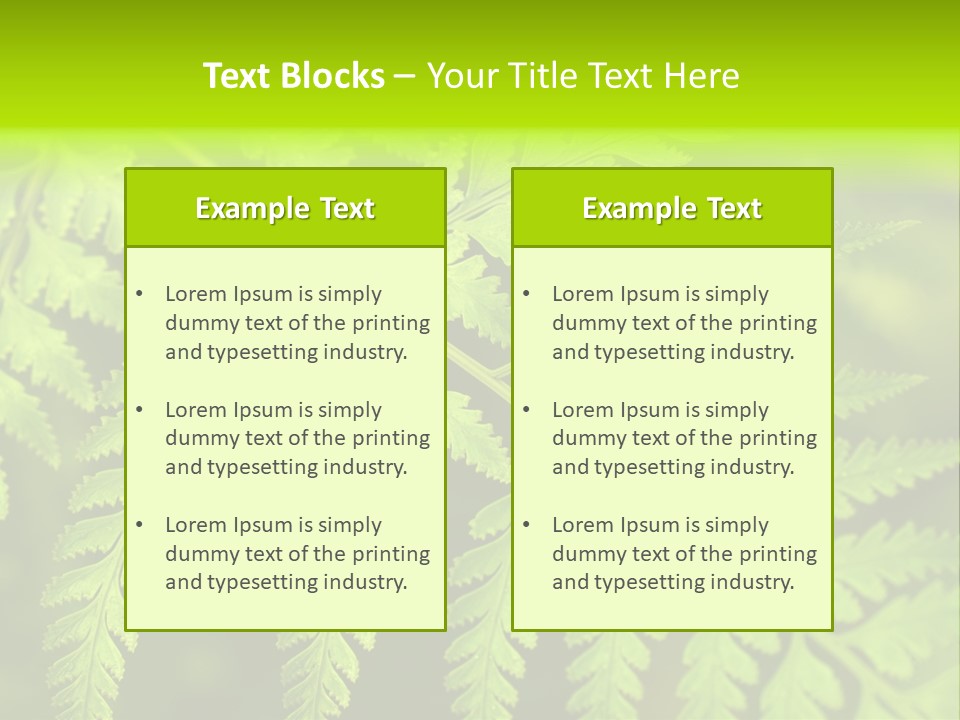 Nature Uncultivated Pattern PowerPoint Template