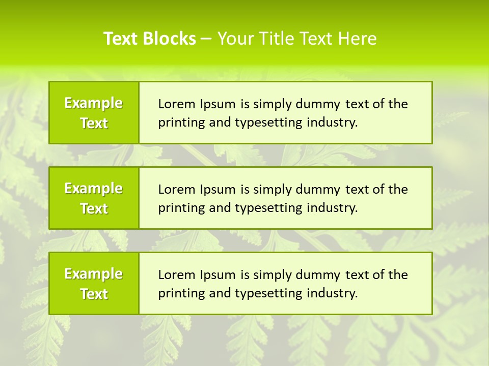 Nature Uncultivated Pattern PowerPoint Template