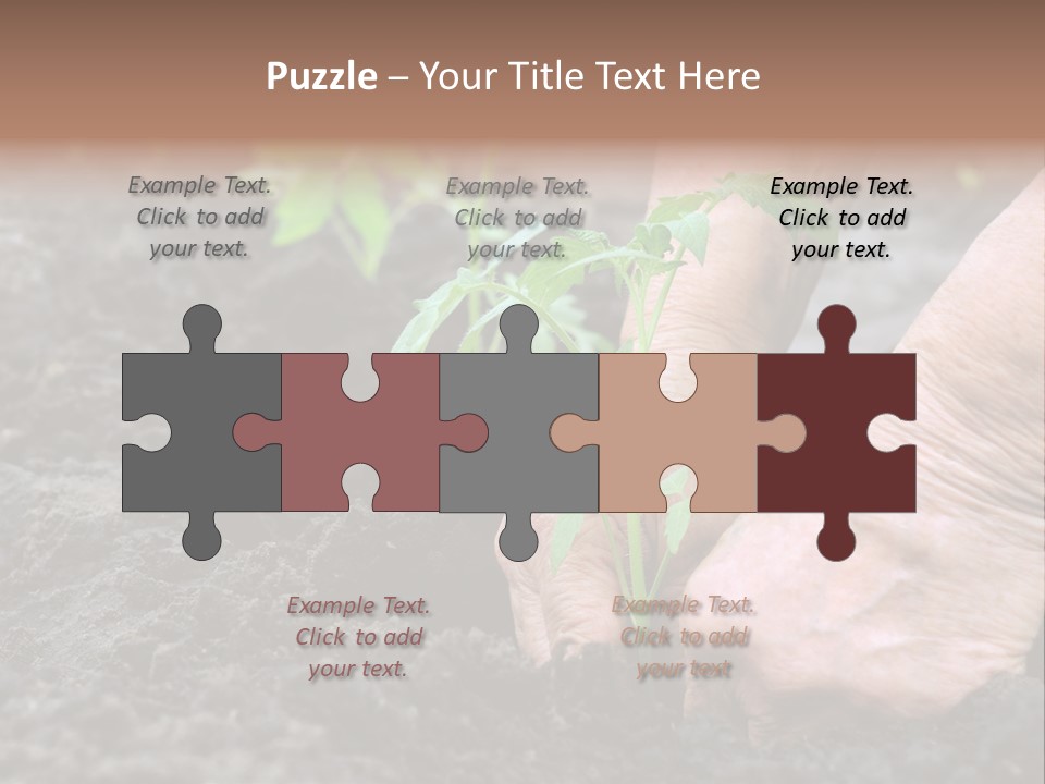 Seedling Greenhouse Sticking PowerPoint Template