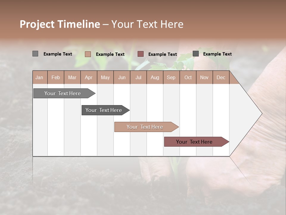 Seedling Greenhouse Sticking PowerPoint Template