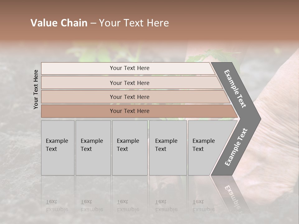 Seedling Greenhouse Sticking PowerPoint Template