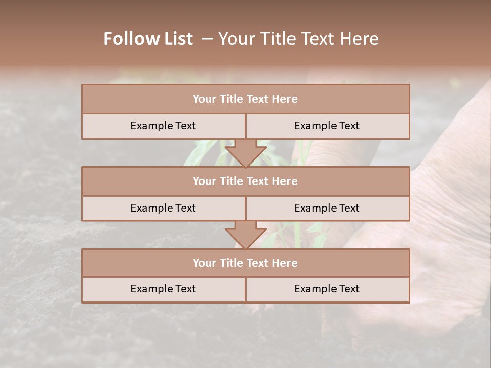 Seedling Greenhouse Sticking PowerPoint Template
